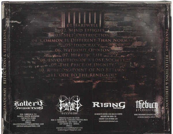 Pandemmy - Reflections & Rebellions - CD