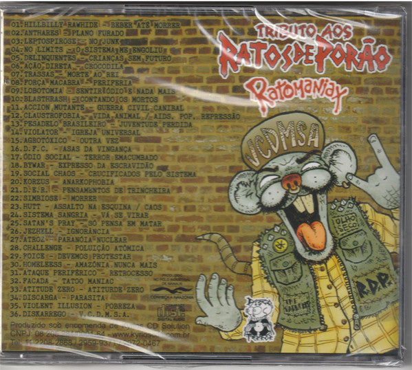 Various - Ratomaniax - Tributo Aos Ratos De Porão - CD