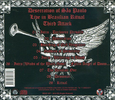 Blasphemy - Desecration Of São Paulo - Live In Brazilian Ritual - Third Attack - CD