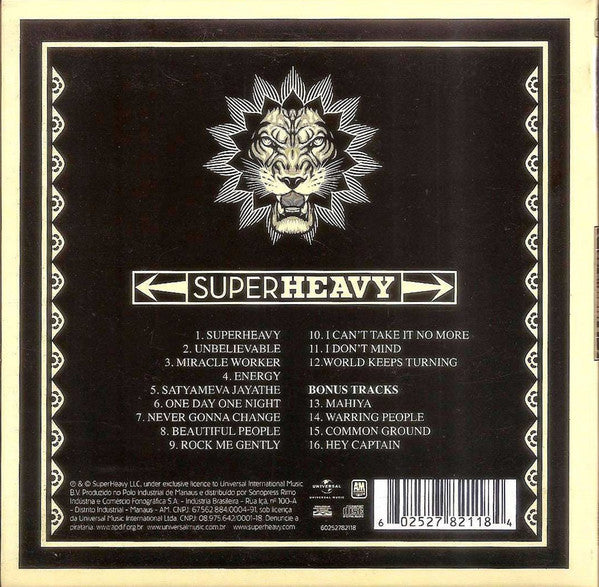 SuperHeavy - SuperHeavy - CD