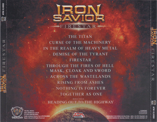 Iron Savior - Firestar - CD