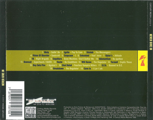 Various - Never Give In: A Tribute To Bad Brains - CD