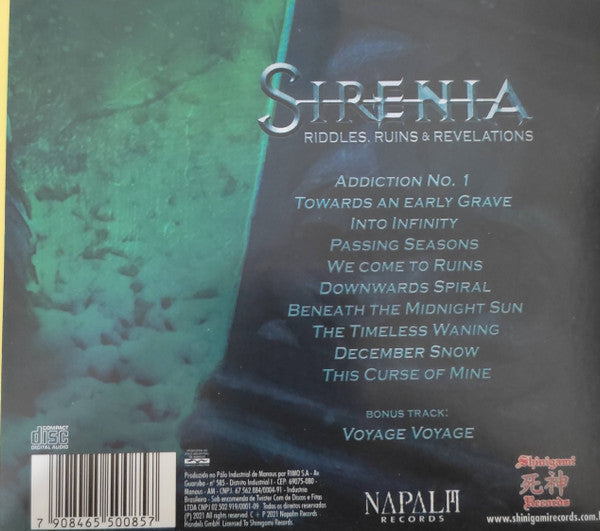 Sirenia - Riddles, Ruins & Revelations - CD
