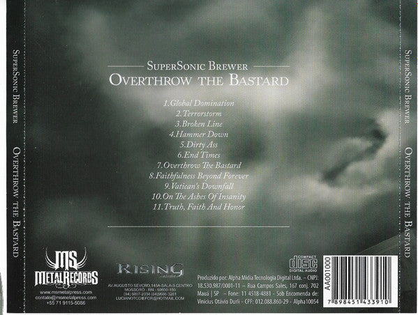 Supersonic Brewer - Overthrow the Bastard - CD