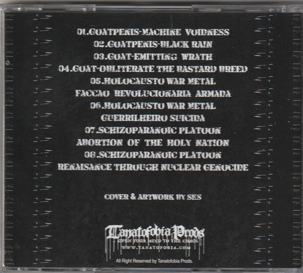 Goatpenis / Holocausto / Schizoparanoic Platoon / Goat (41) - Bring The Elite To Obliteration - CD