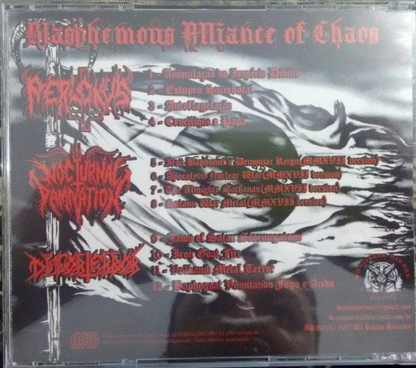 Perlokus, Nocturnal Damnation, Disforterror - Blasphemous Alliance Of Chaos - CD