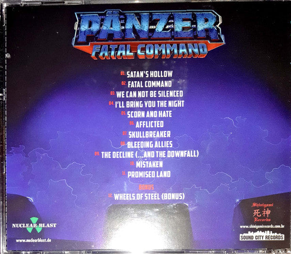Pänzer - Fatal Command - CD