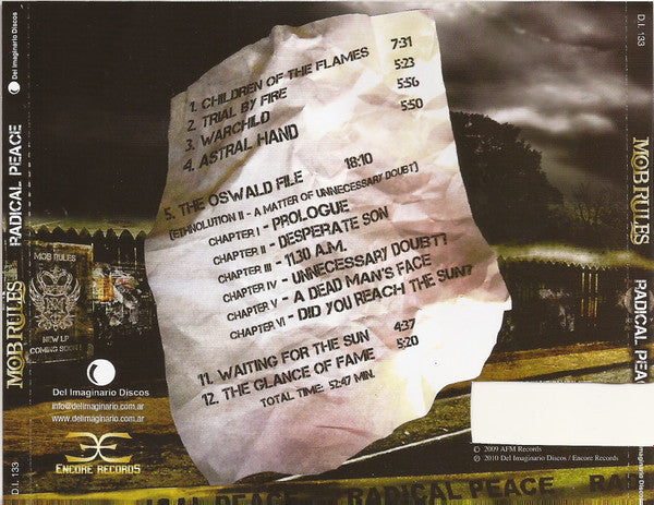 Mob Rules - Radical Peace - CD