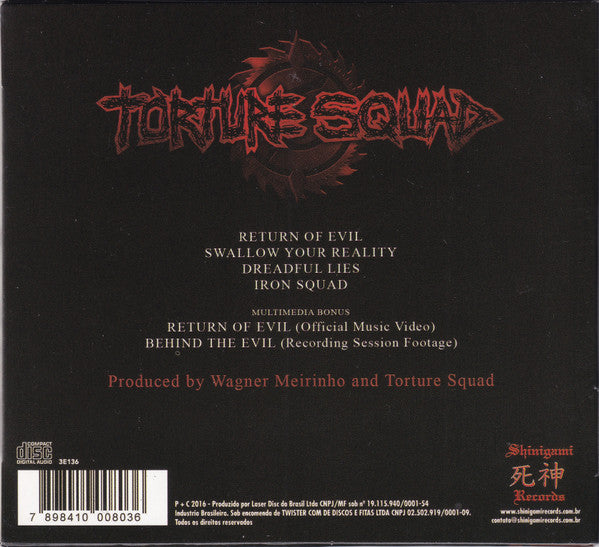 Torture Squad - Return Of Evil - CD