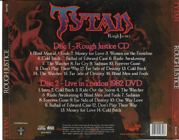 Tytan - Rough Justice - CD + DVD