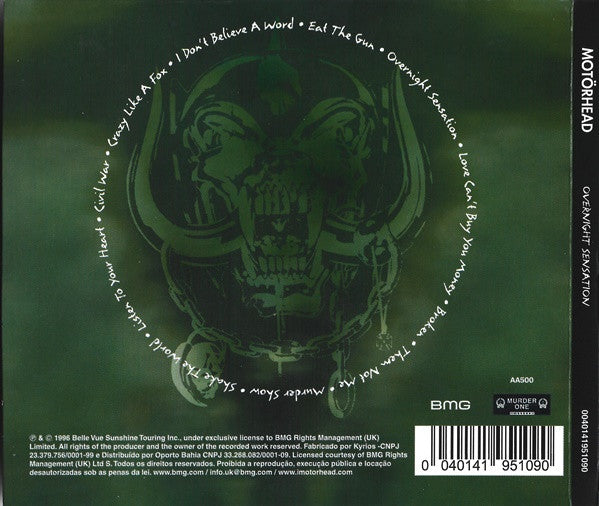Motörhead - Overnight Sensation - CD