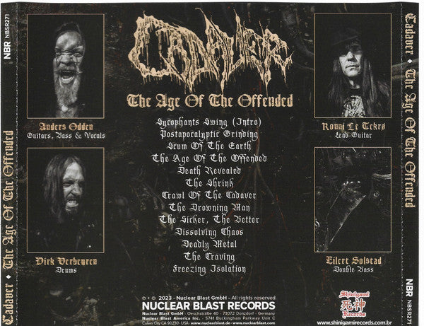 Cadaver - The Age Of The Offended - CD