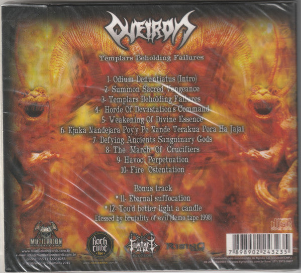 Queiron - Templars Beholding Failures - CD