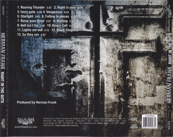 Herman Frank - Right In The Guts - CD