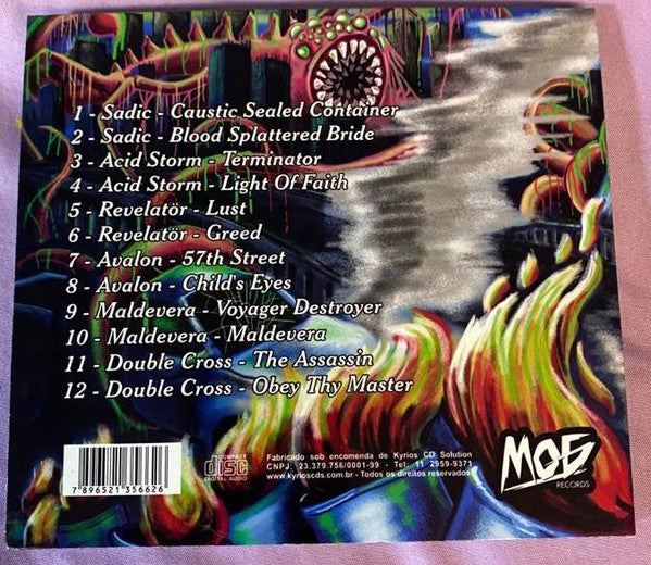 Sadic, Acid Storm , Revelator, Avalon (21), Maldevera, Double Cross - The Thrash Metal Takeover - CD