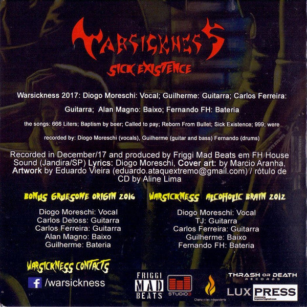 Warsickness - Sick Existence - CD