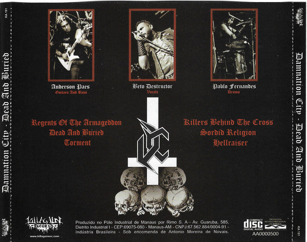 Damnation City - Dead And Buried - CD