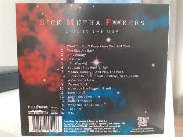 Dee Snider - Sick Mutha F**kers Live In The USA - CD