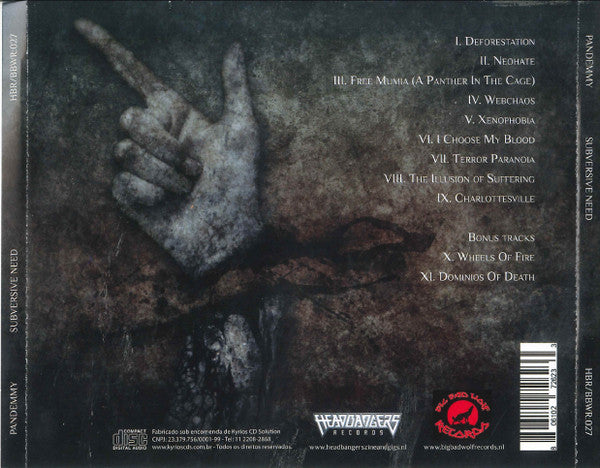 Pandemmy - Subversive Need - CD