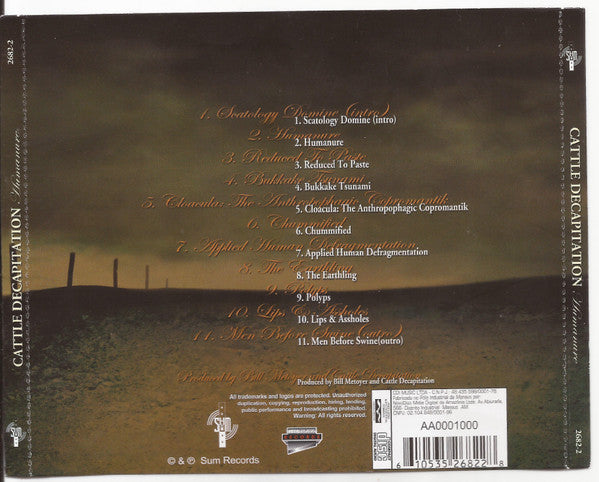 Cattle Decapitation - Humanure - CD
