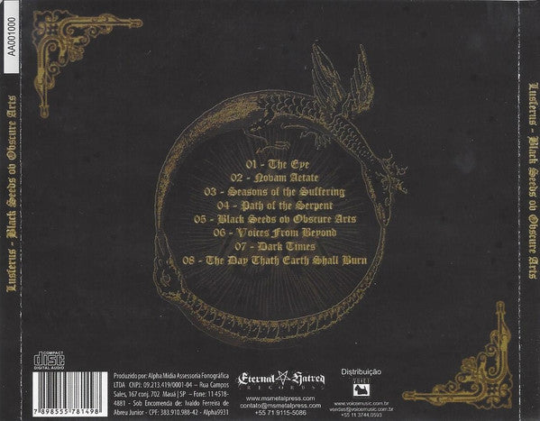 Lusferus - Black Seeds Ov Obscure Arts - CD