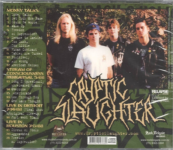 Cryptic Slaughter - Money Talks - CD