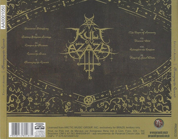 Kult Ov Azazel - Destroying The Sacred - CD