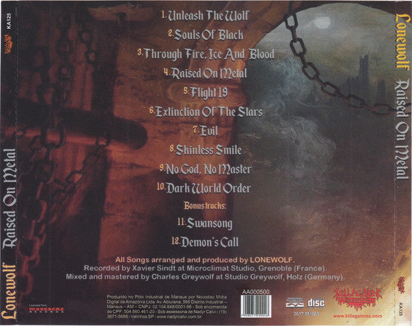 Lonewolf - Raised On Metal - CD