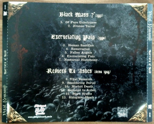Vital Remains - Horrors Of Hell - CD