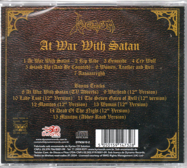 Venom - At War With Satan - CD