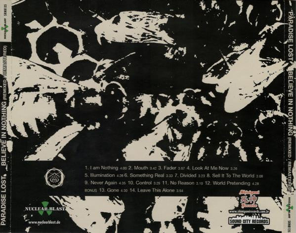 Paradise Lost - Believe In Nothing - CD