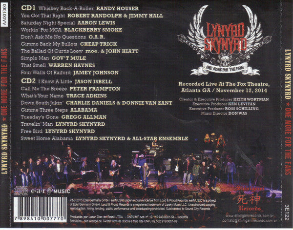 Lynyrd Skynyrd - One More For The Fans - 2xCD