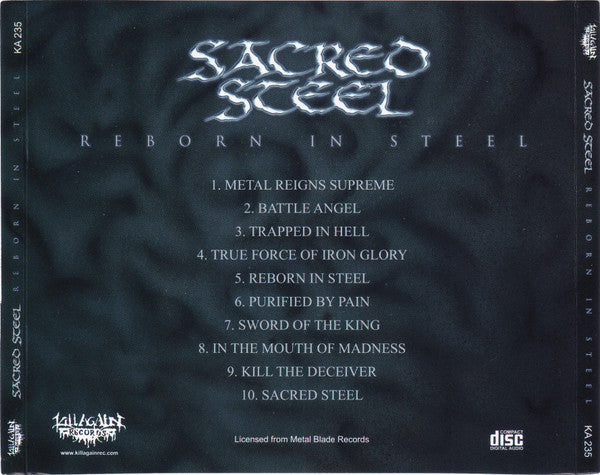 Sacred Steel - Reborn In Steel - CD