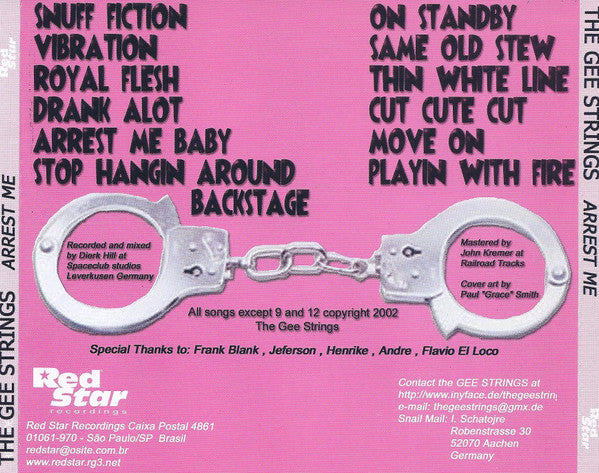 The Gee Strings - Arrest Me - CD