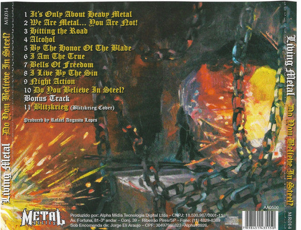 Living Metal - Do You Believe In Steel? - CD