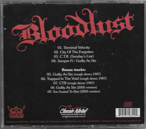 Bloodlust - Terminal Velocity - CD