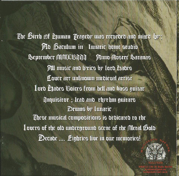 Ad Baculum – The Birth Of Human Tagedy CD