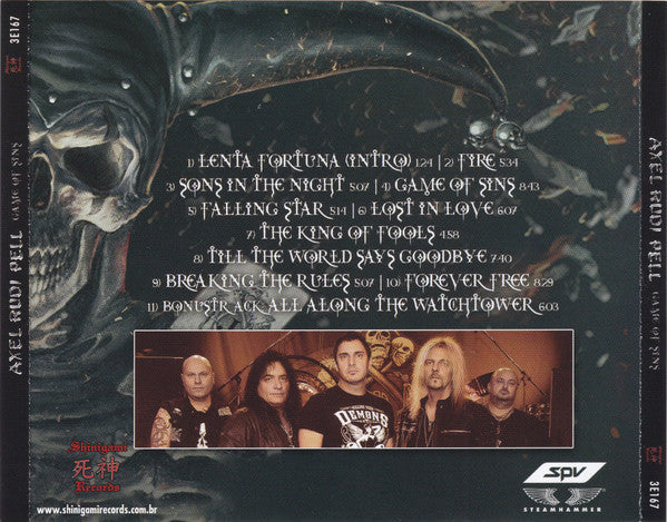 Axel Rudi Pell – Game Of Sins CD
