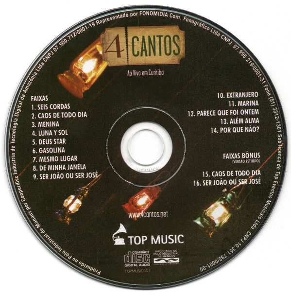 4 Cantos – Ao Vivo Em Curitiba CD