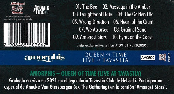 Amorphis – Queen Of Time - Live At Tavastia CD