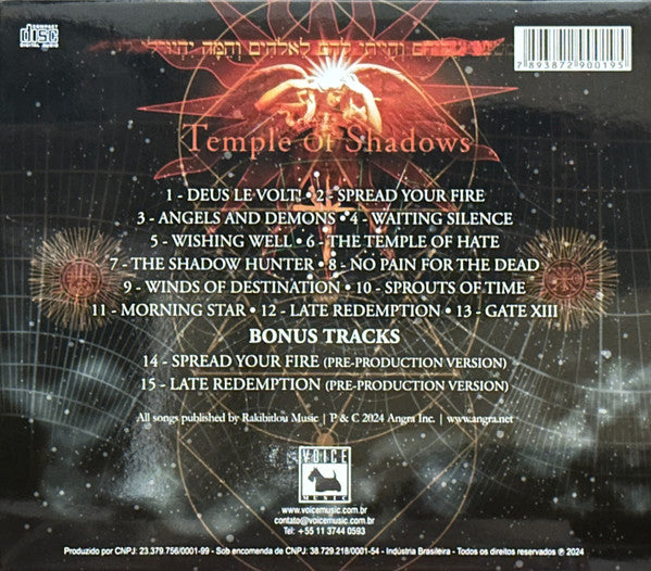 Angra – Temple Of Shadows CD