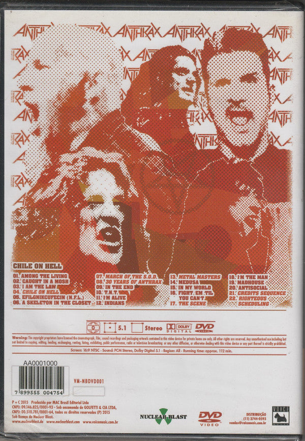 Anthrax – Chile On Hell DVD
