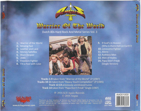 Angus – Warrior Of The World CD