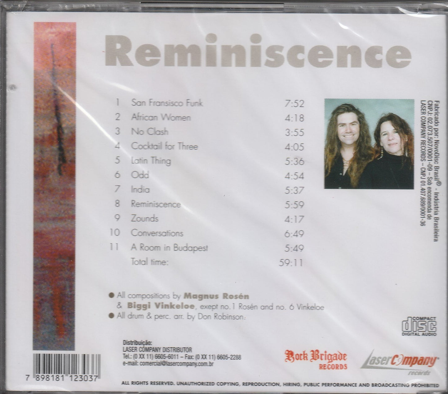 Rosén - Vinkeloe – Reminiscence CD (ex-Hammerfall)