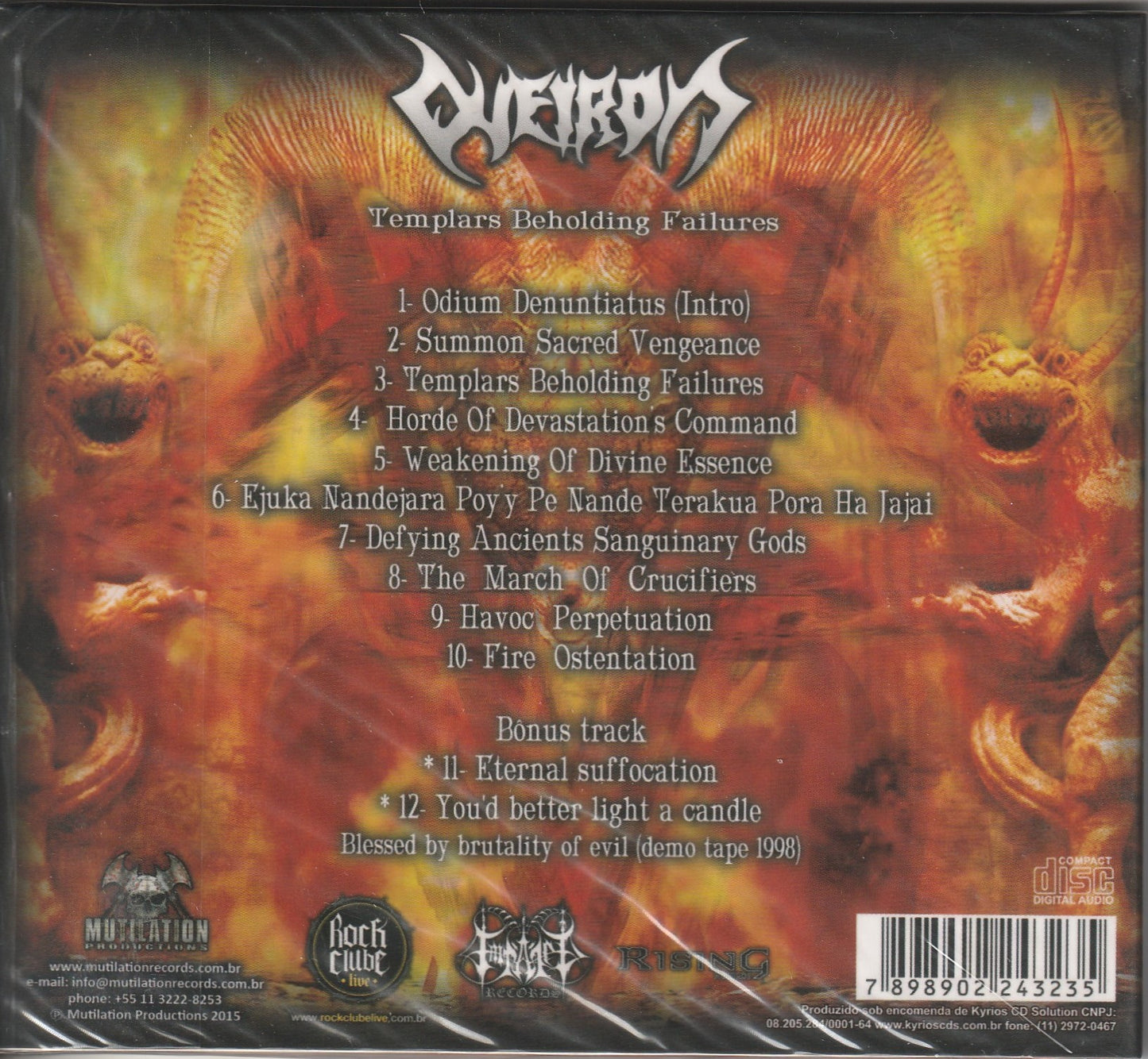 Queiron - Templars Beholding Failures CD