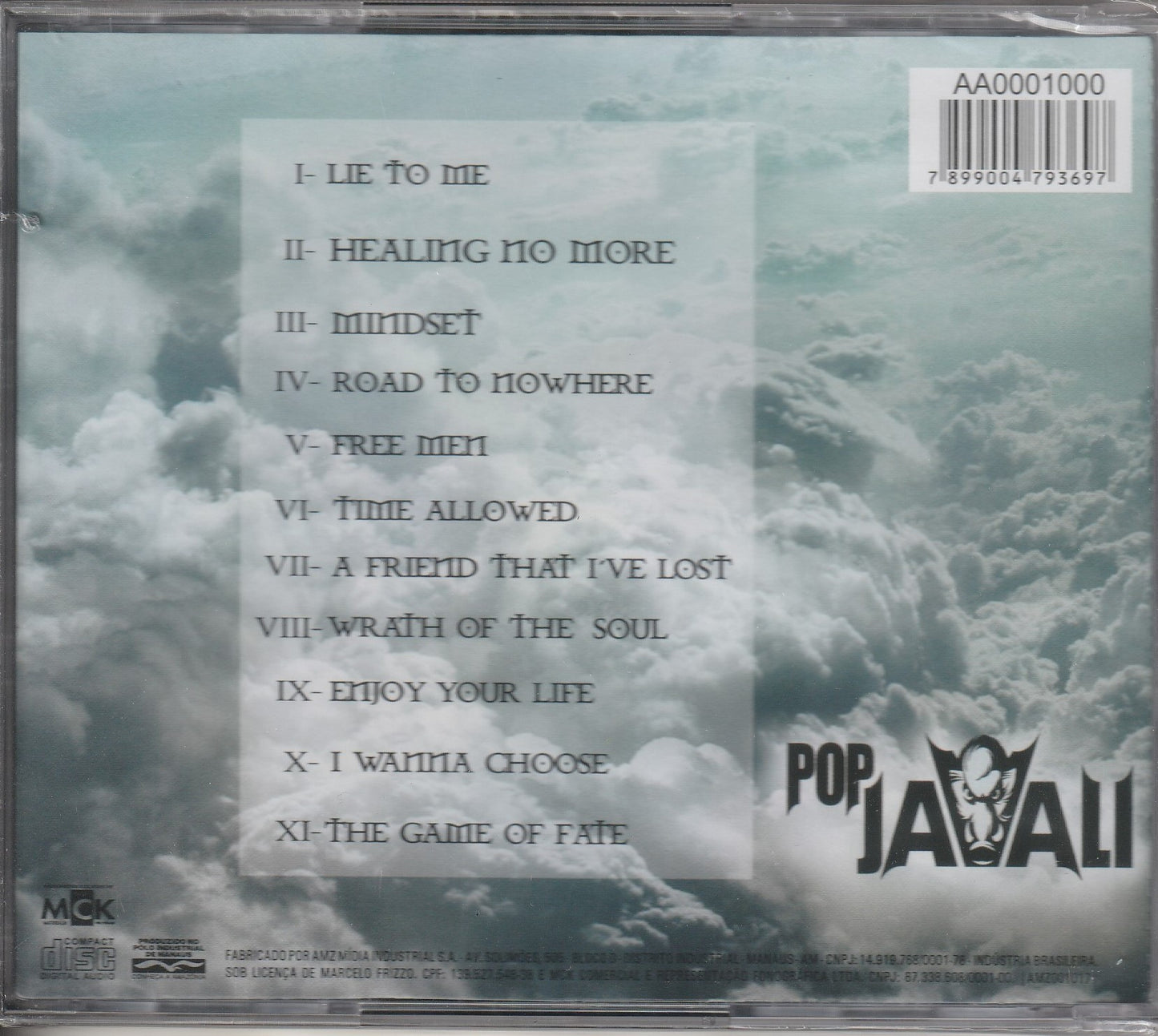 Pop Javali - The Game Of Fate CD