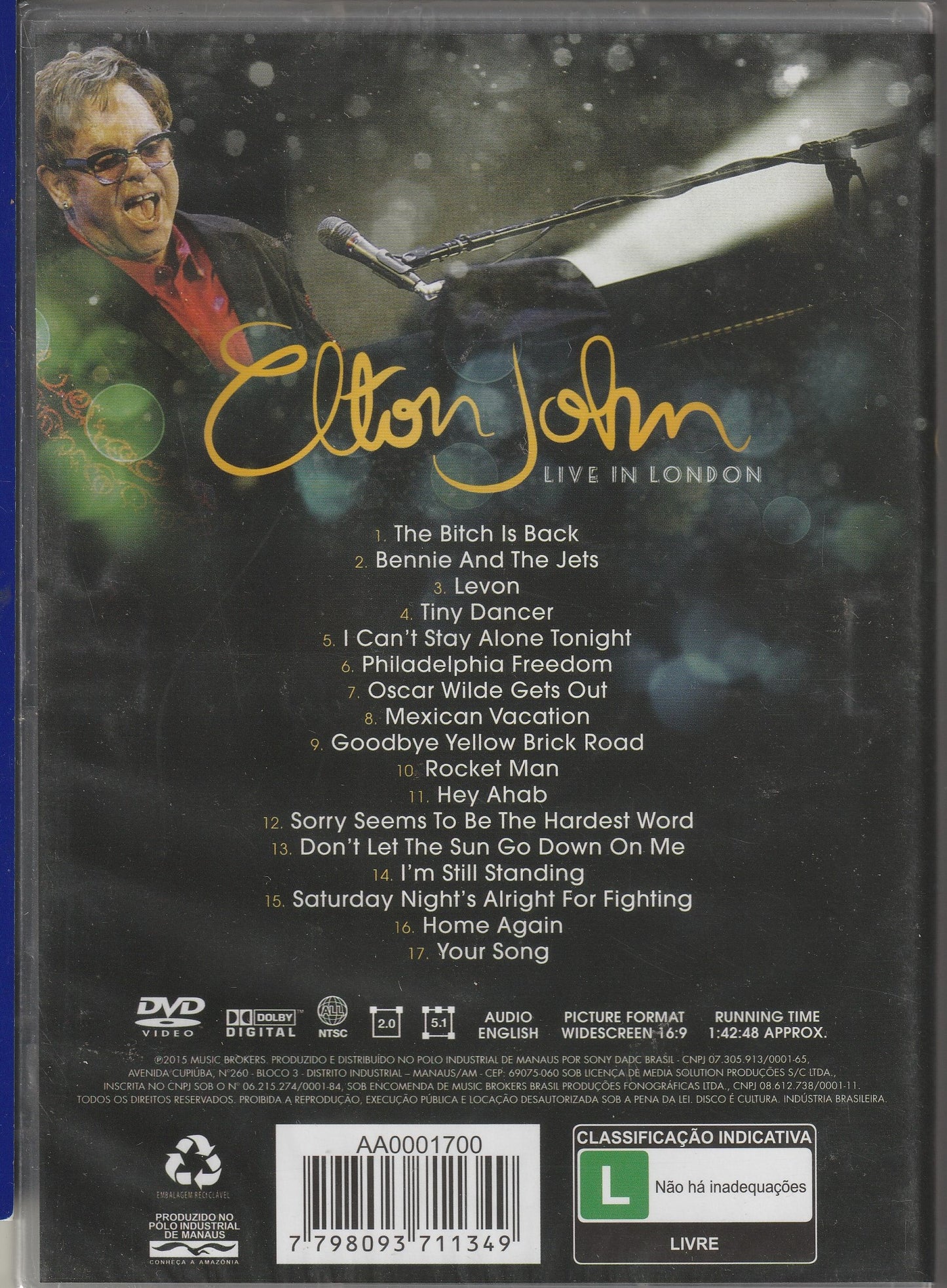 Elton John – The First Night - Live In Australia DVD