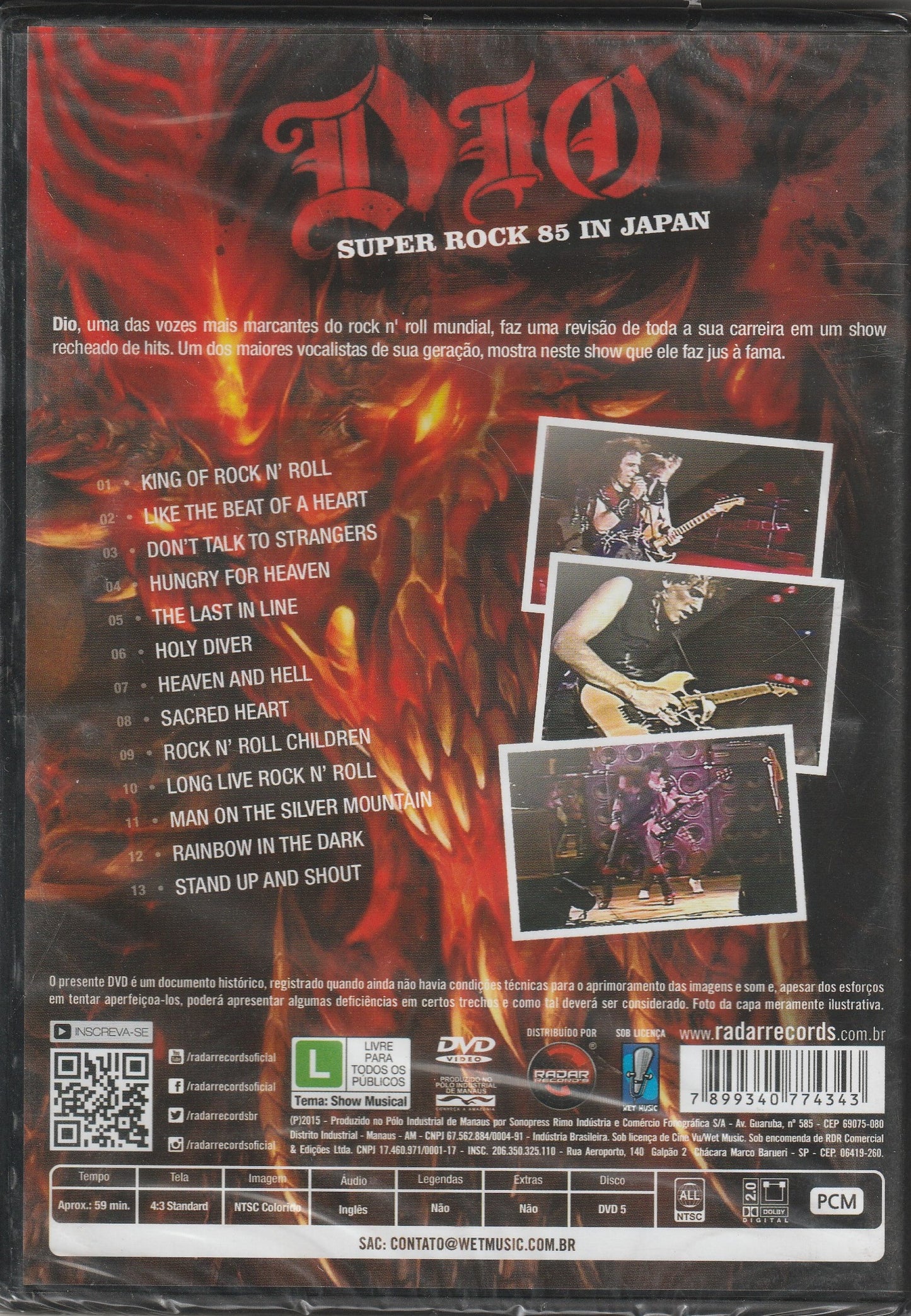 Dio - Super Rock 85 In Japan DVD