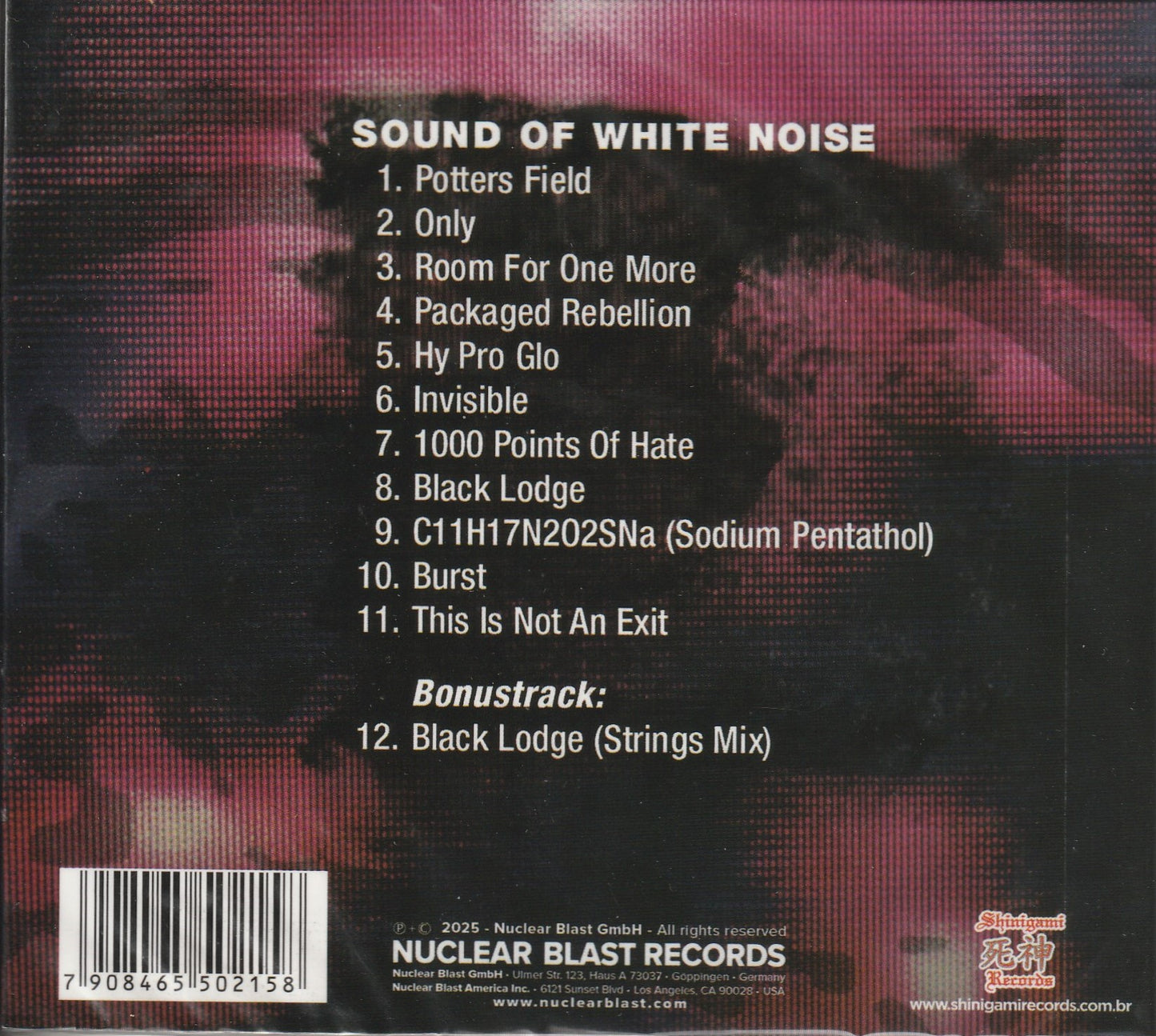 Anthrax - Sound of White Noise CD Digipak