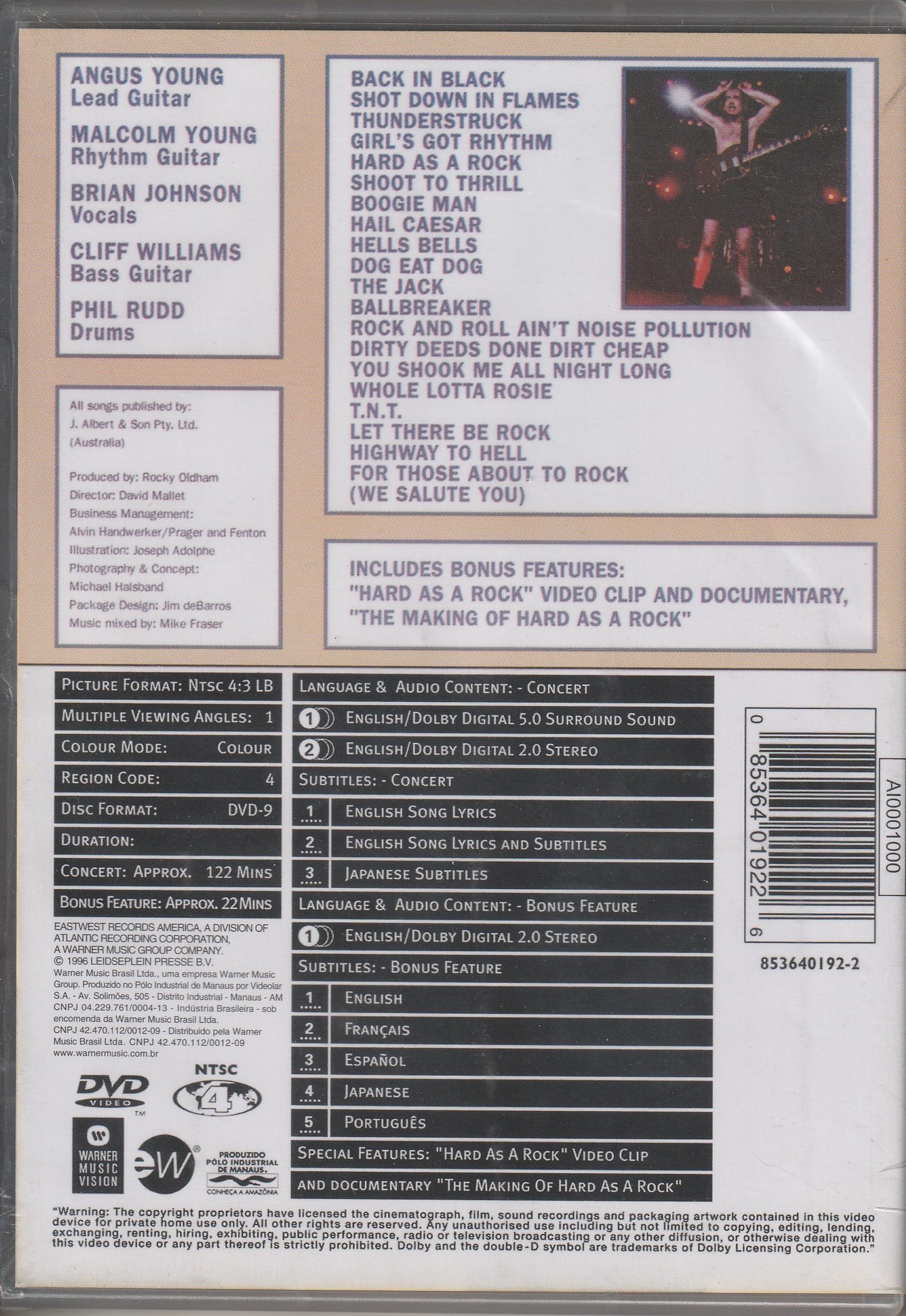 AC/DC – No Bull (Live - Plaza De Toros, Madrid) DVD